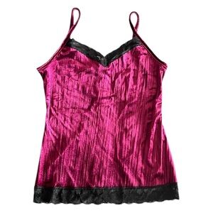 Velvet Spaguetti Strap Tee